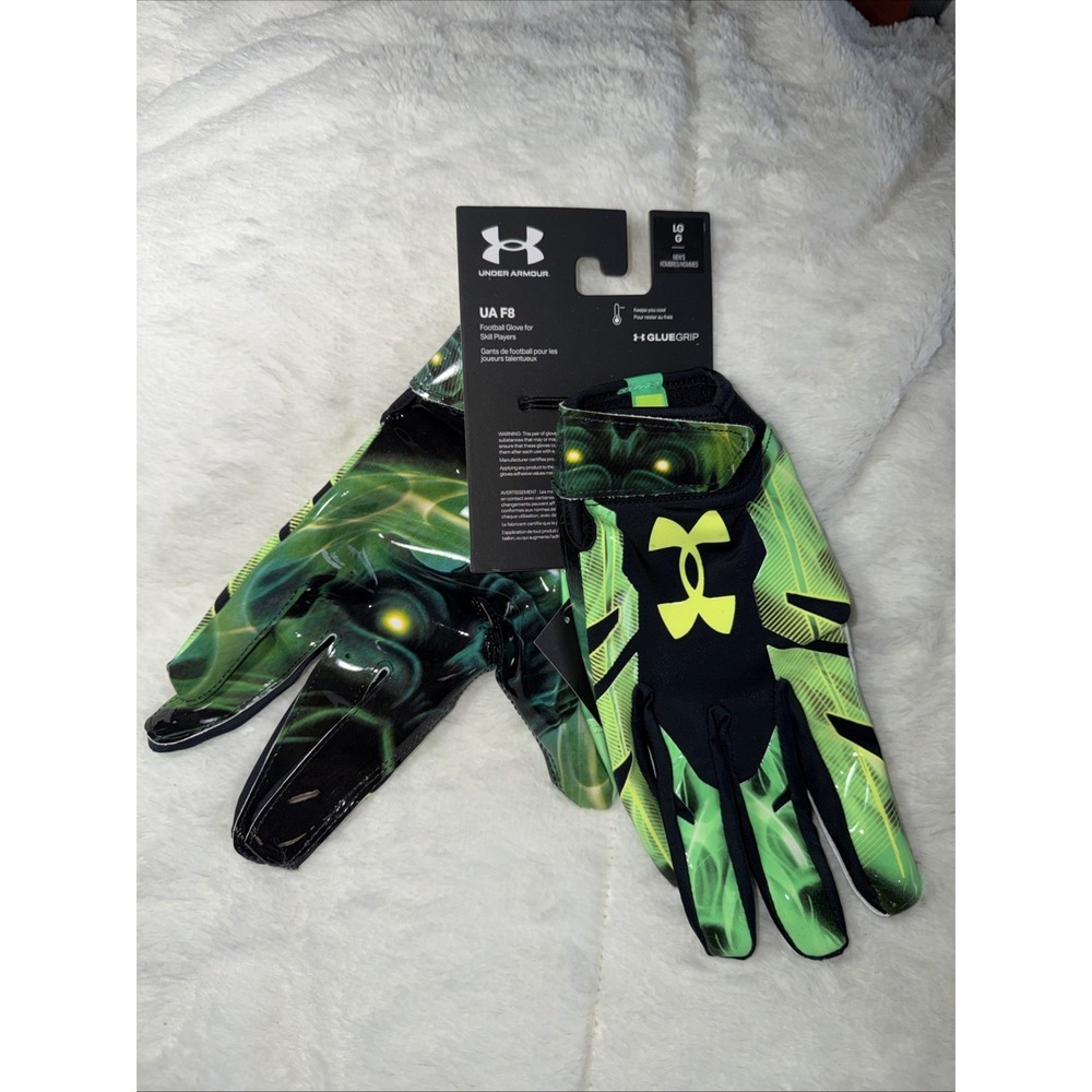 Under Armour UA F8  Skull Limited Edition Football Gloves Grip Men's Large
